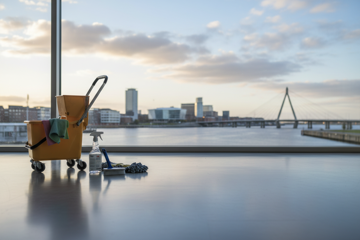 Erhvervsrengøring i Aalborg: Et rent arbejdsmiljø betaler sig